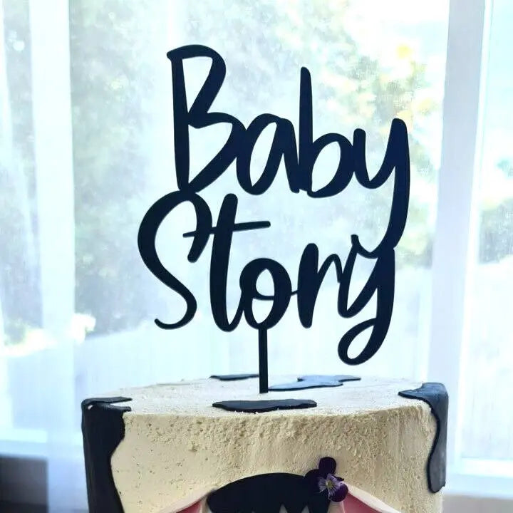 Minimalist Baby Shower Cake Topper – Clean, Custom Design in Any Colour Evermore Gifts & Favours