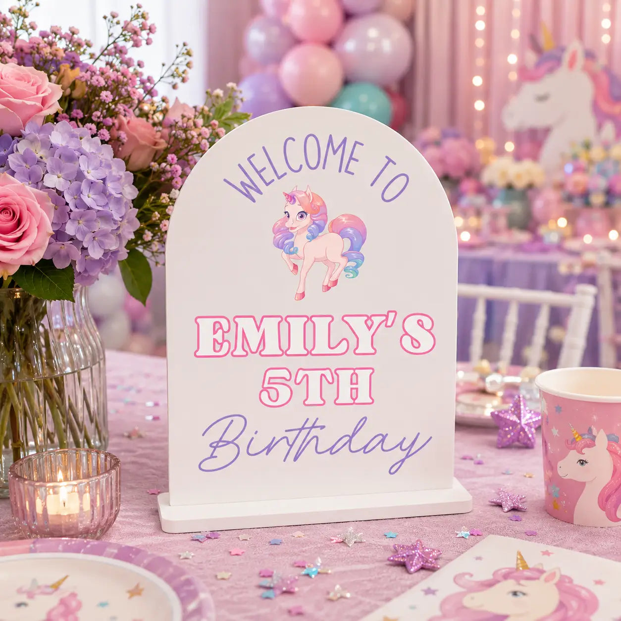 Birthday Display Sign – Durable Acrylic or Timber Option