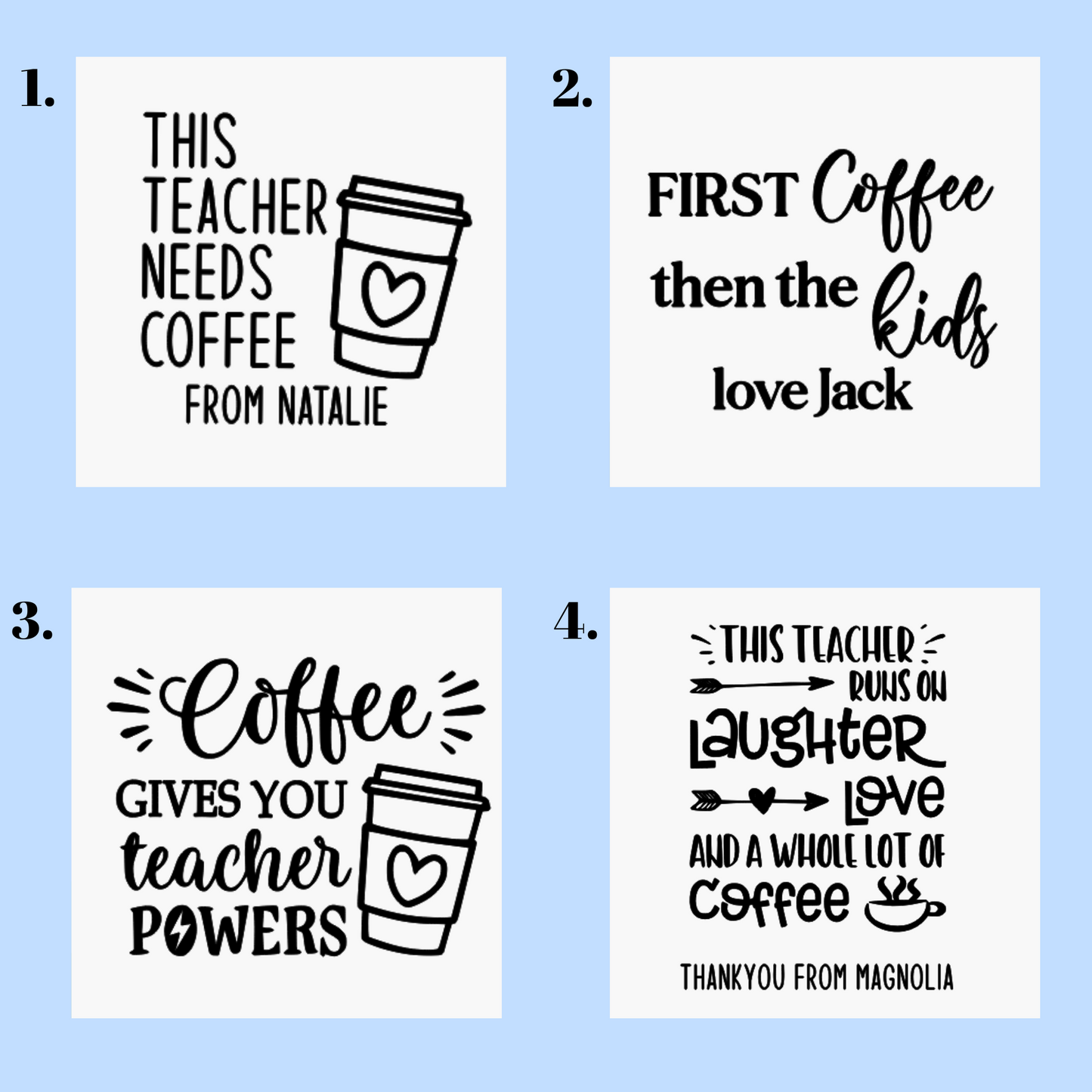 Teacher Gift Card Holder – Personalised End of Year Thank You Gift