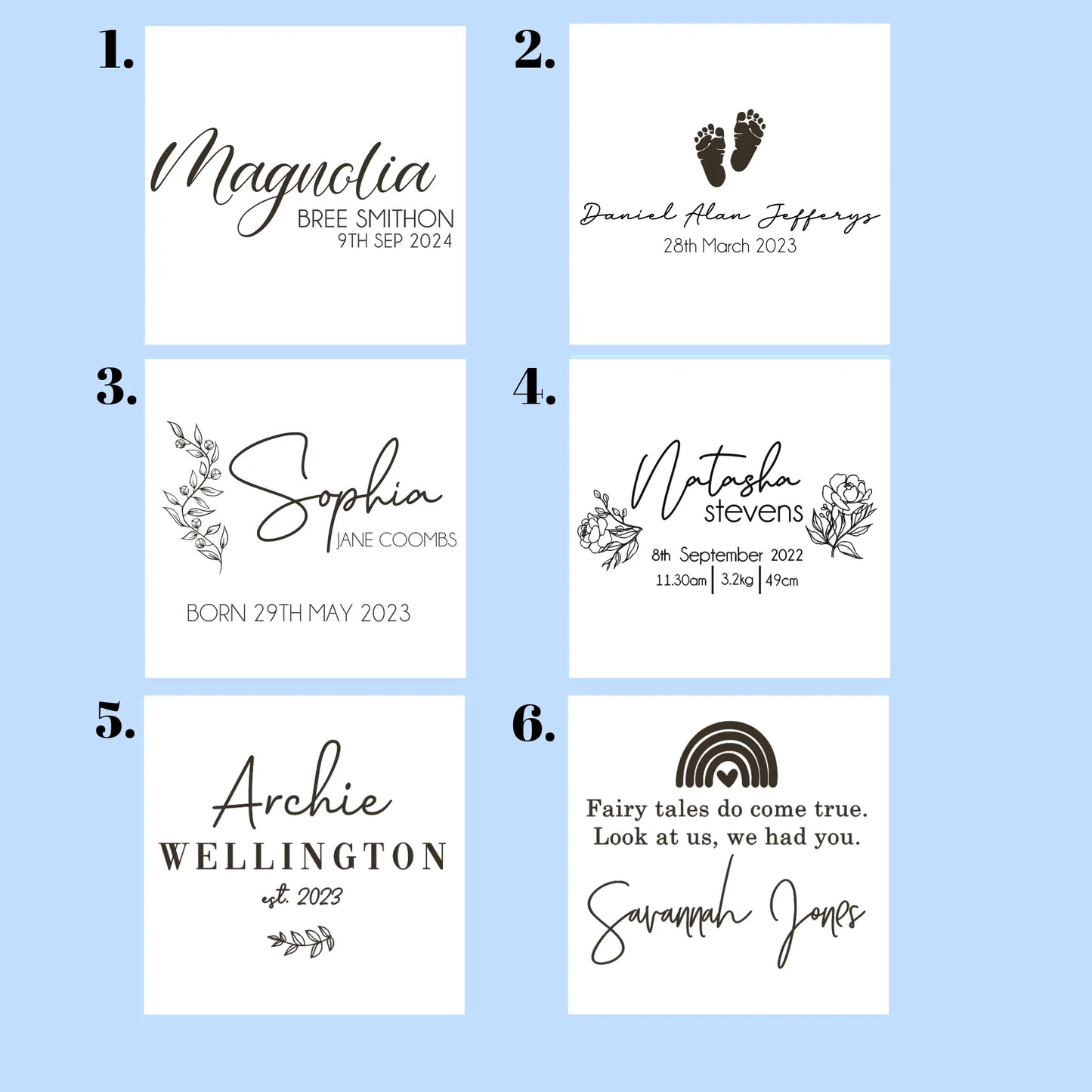 Custom Baby Record Book – Personalised First Year Journal Evermore Gifts & Favours