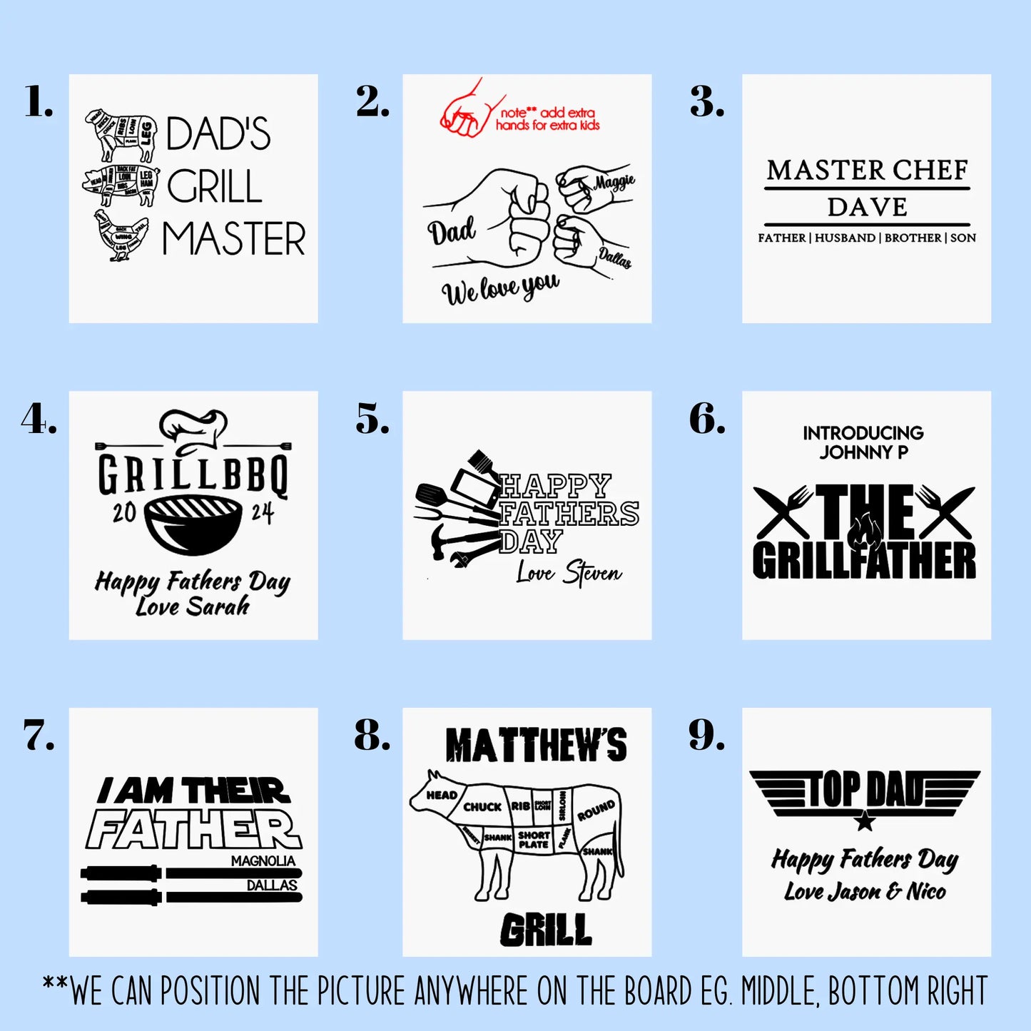 Personalised Laser Etched Serving Boards Evermore Gifts & Favours