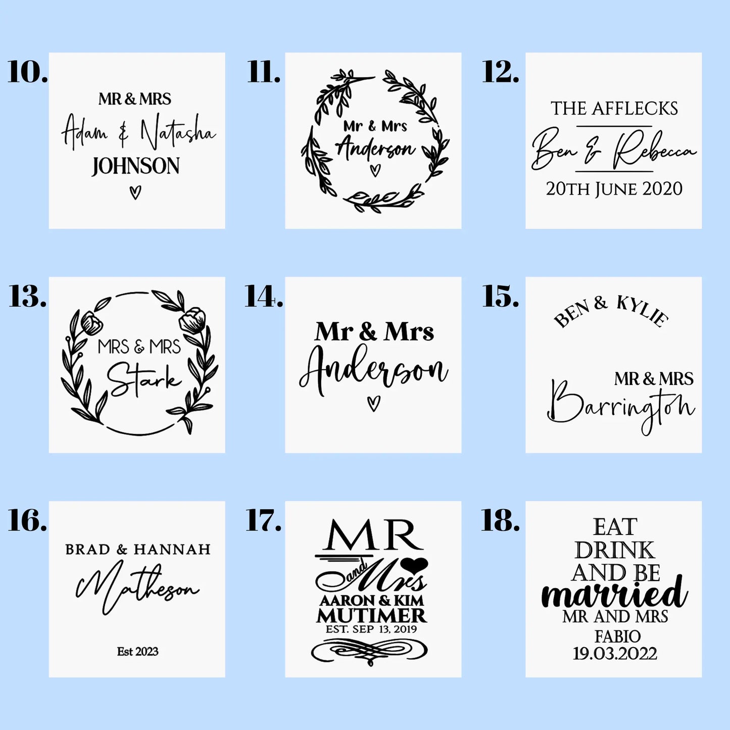 His & Hers Serving Board – Custom Wedding or Engagement Gift Evermore Gifts & Favours
