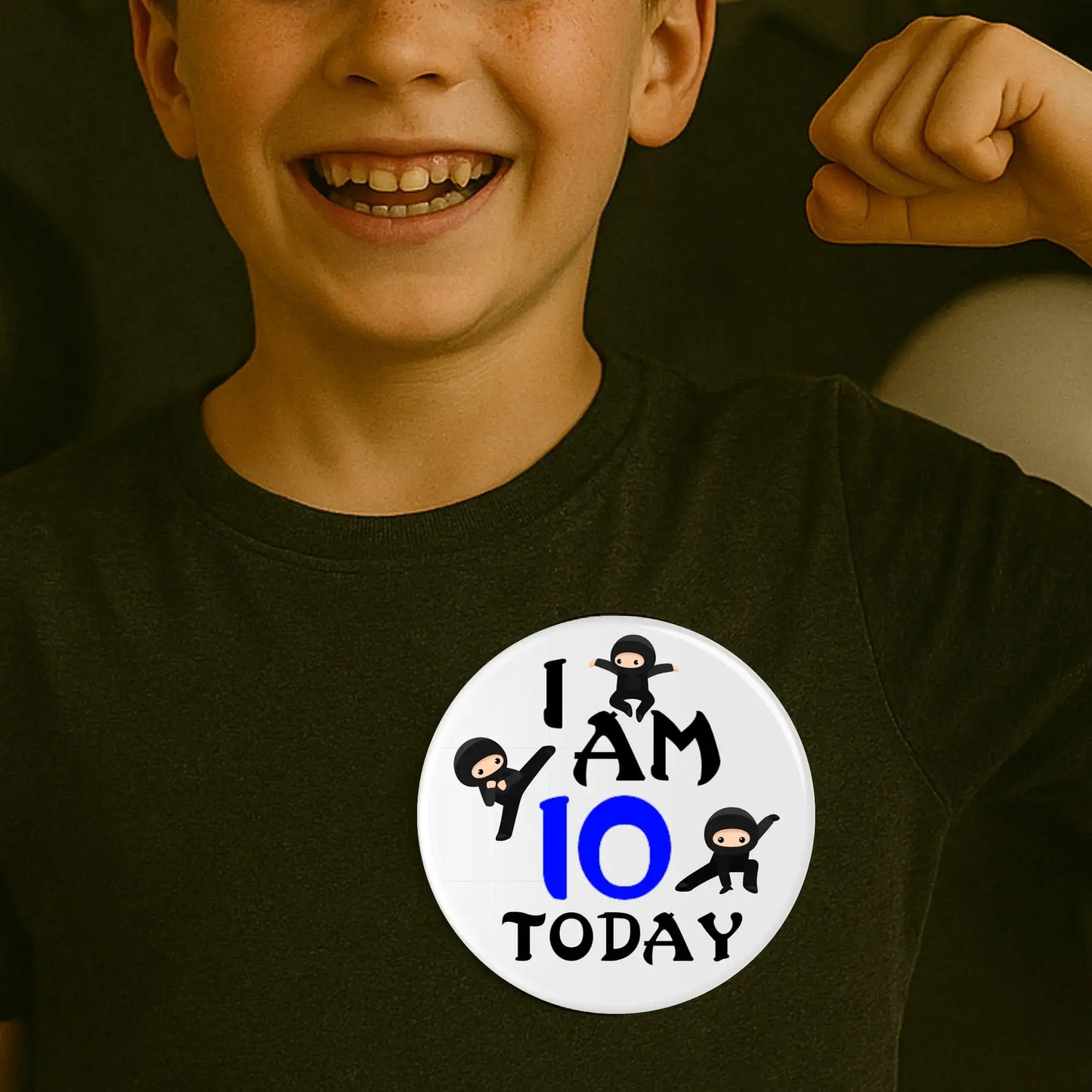 Custom Birthday Badge – Acrylic or Timber Party Badge for All Ages Evermore Gifts & Favours