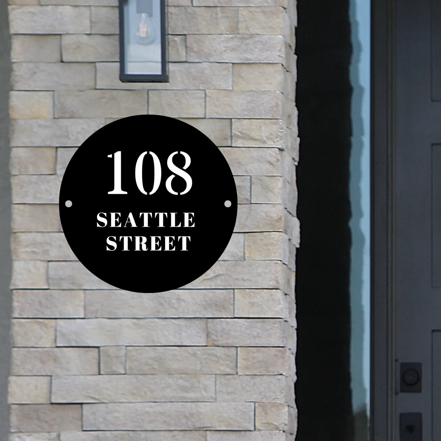 Custom Two Layer Acrylic House Sign – Personalised Outdoor Address Plaque Evermore Gifts & Favours