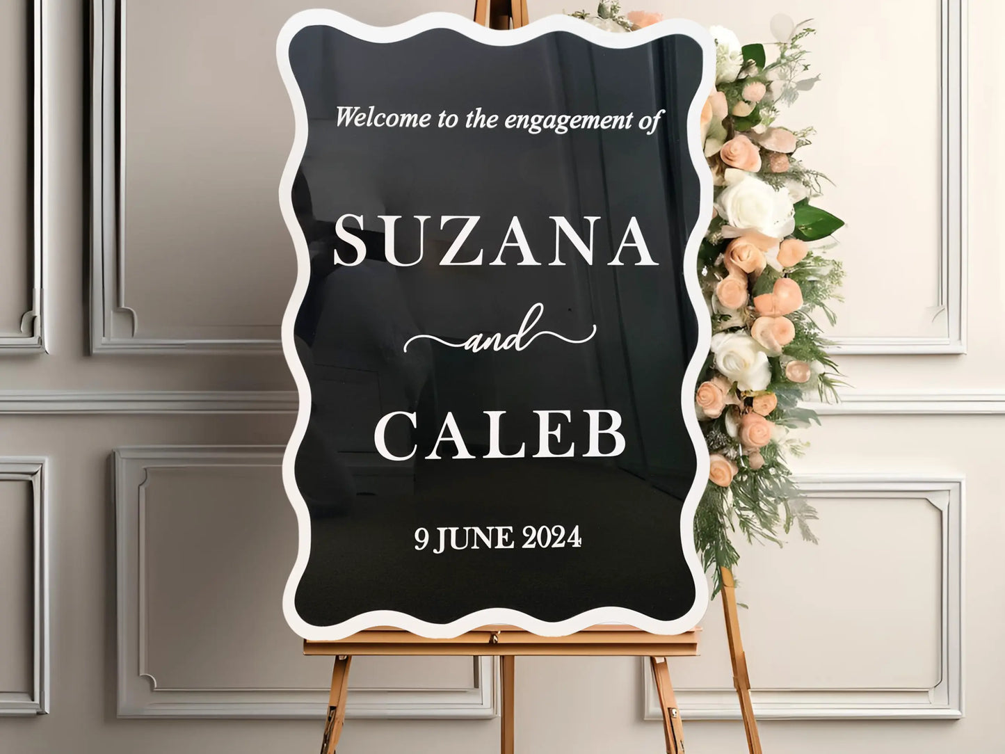 Elegant Wedding Welcome Sign – Personalised to Match Your Theme Evermoregifts