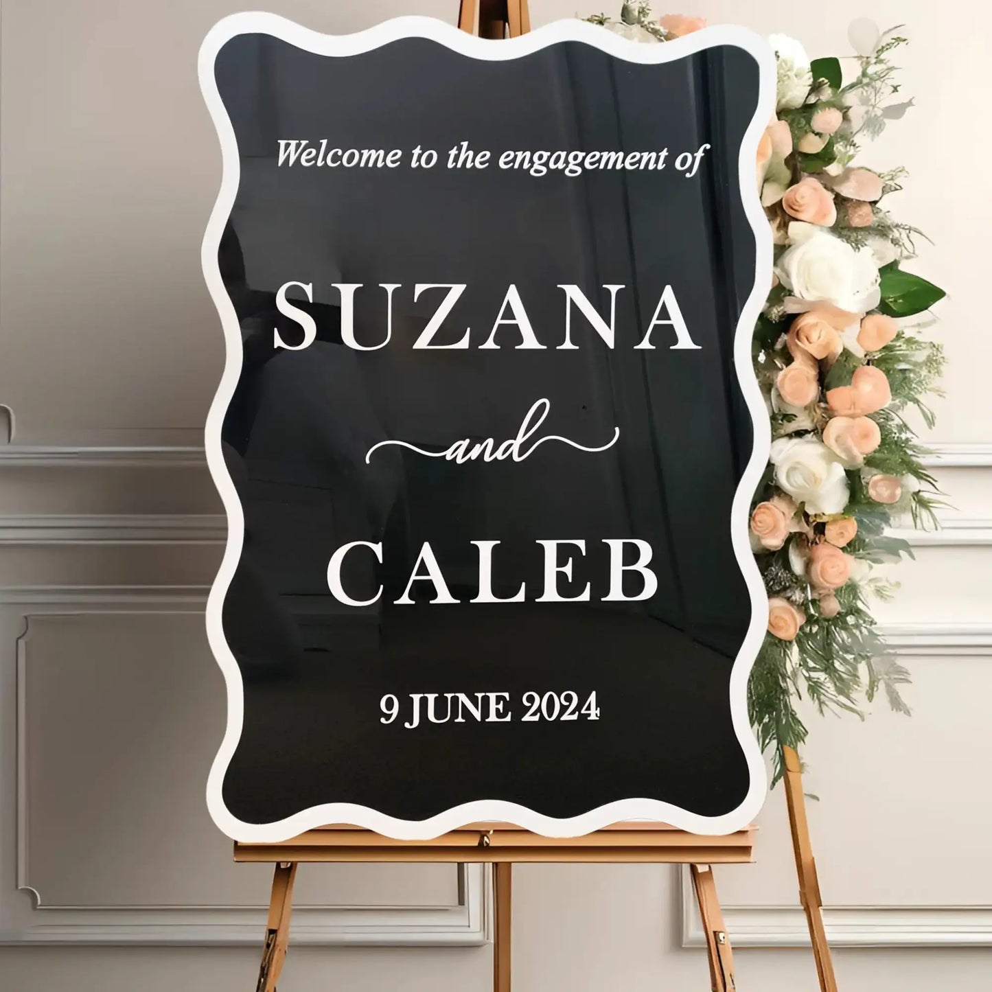 Elegant Wedding Welcome Sign – Personalised to Match Your Theme Evermoregifts