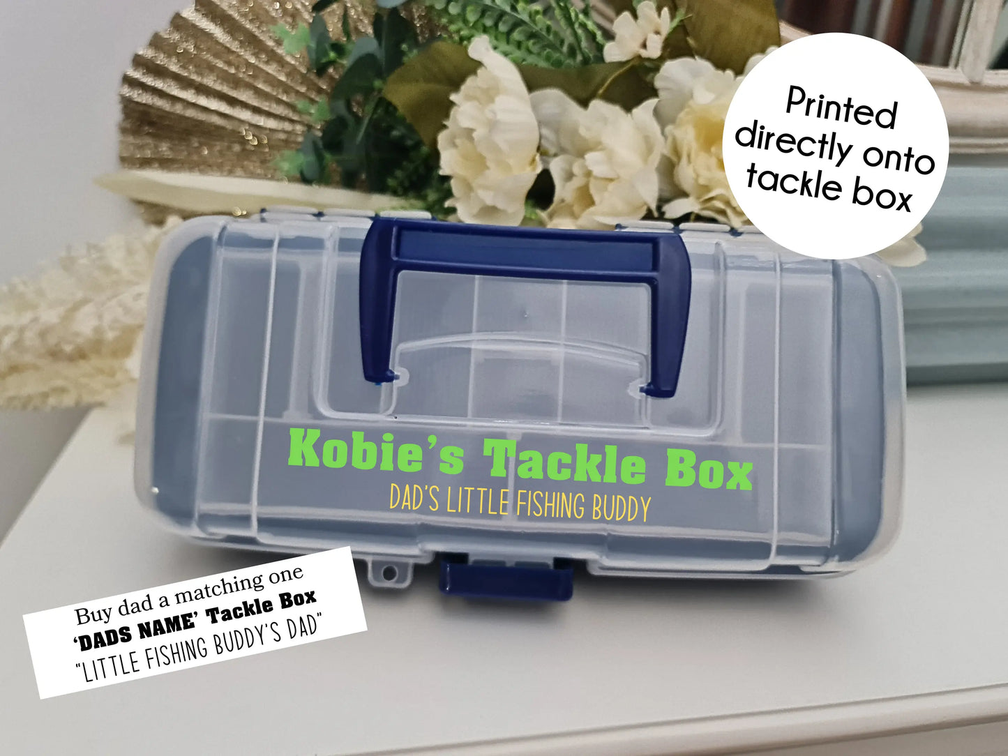 Personalised Tackle Box – Custom Fishing Organiser for Dad or Mates Evermore Gifts & Favours