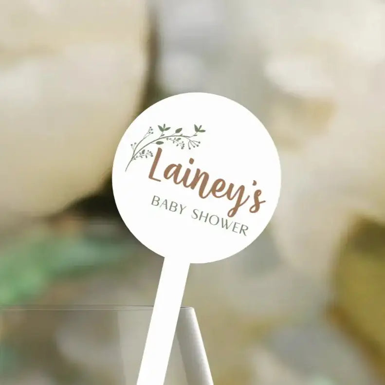 UV Printed Drink Stirrers – Personalised Acrylic Sizzle Sticks for Events Evermore Gifts & Favours