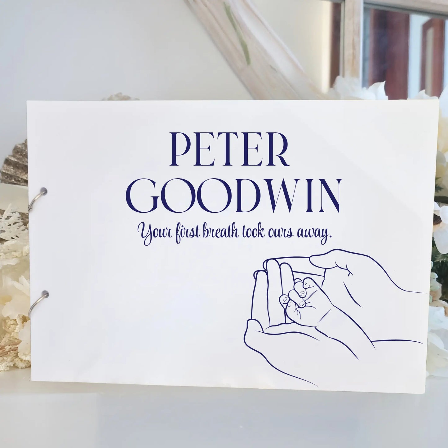 Custom Baby Scrapbook – Personalised First Year Keepsake Evermore Gifts & Favours