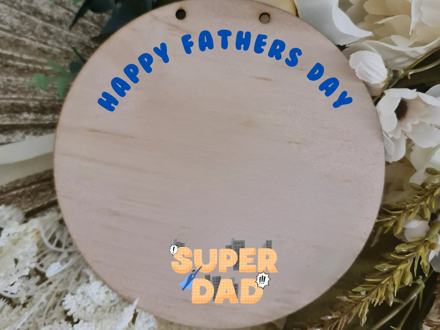 DIY Father’s Day Plaque Personalised | Kids Craft Gift Circle Design Evermore Gifts & Favours