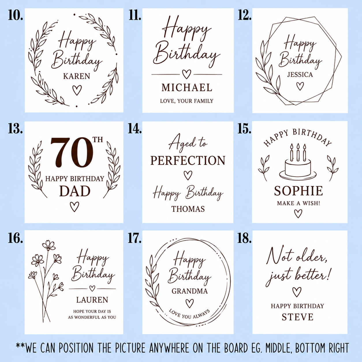Birthday Serving Board Gift Personalised | Engraved Cheeseboard