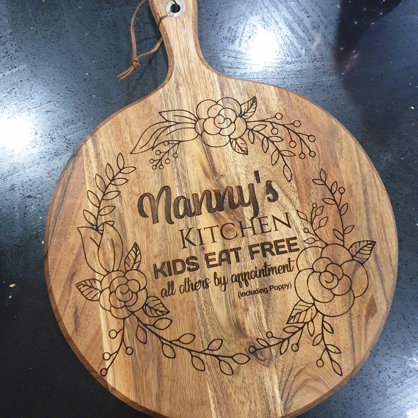 Custom Recipe Serving Board – Laser Engraved Family Keepsake
