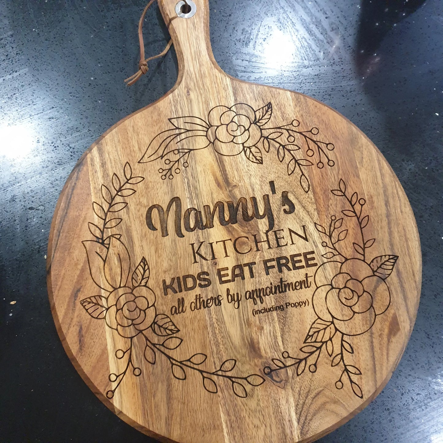 Custom Recipe Serving Board – Laser Engraved Family Keepsake Evermore Gifts & Favours
