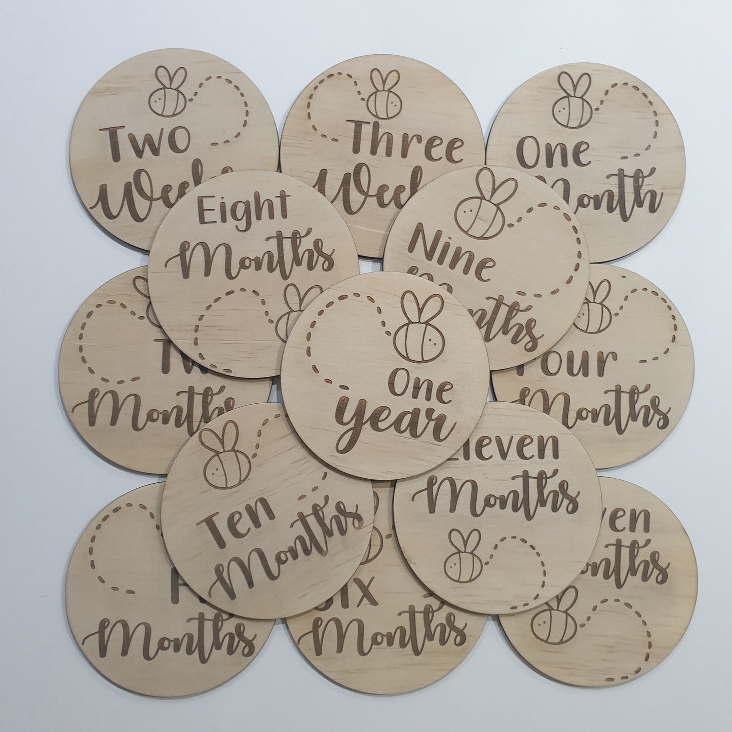 Newborn to 1 Year Milestone Disc Collection – Baby Keepsake Set