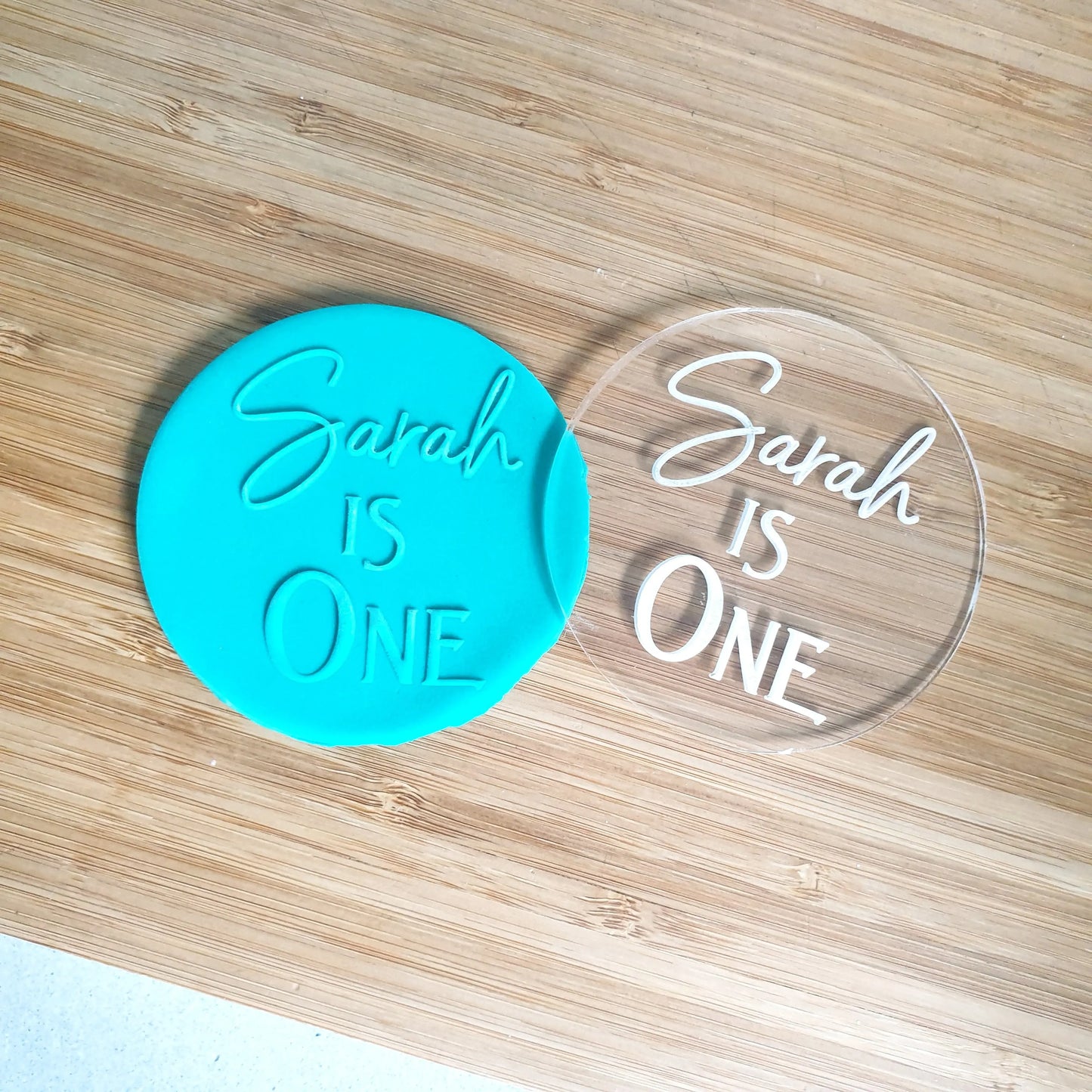 One Today Fondant Debosser – Cookie Stamp for First Birthday Parties and Baby Celebrations Evermore Gifts & Favours