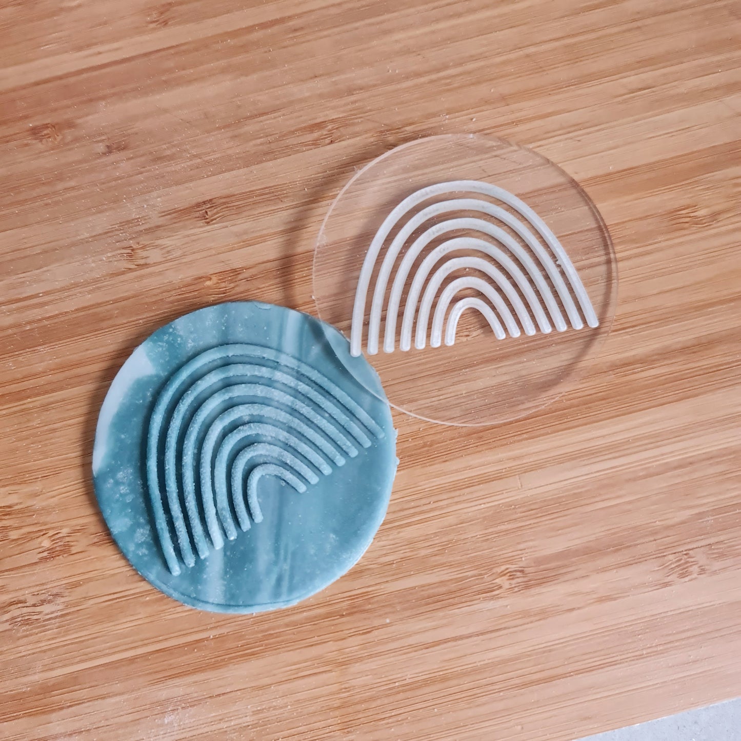 Rainbow Fondant Debosser – Custom Cookie Stamp for Birthday Parties, Pride Celebrations, and Colourful Events