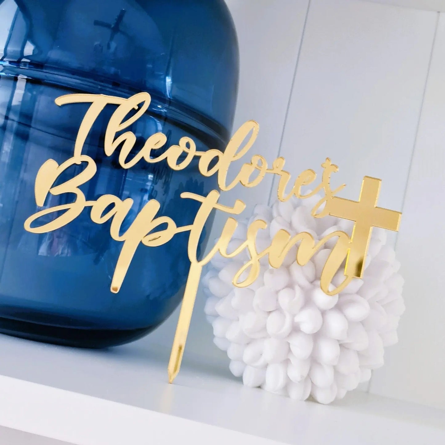 Bless This Child Cake Topper – Custom Christian Event Topper Evermore Gifts & Favours