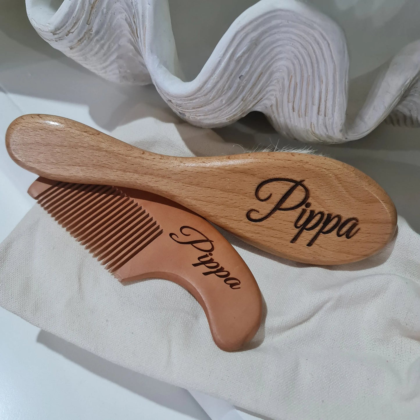 Personalised Baby Comb and Brush Set – Custom Newborn Gift Evermore Gifts & Favours