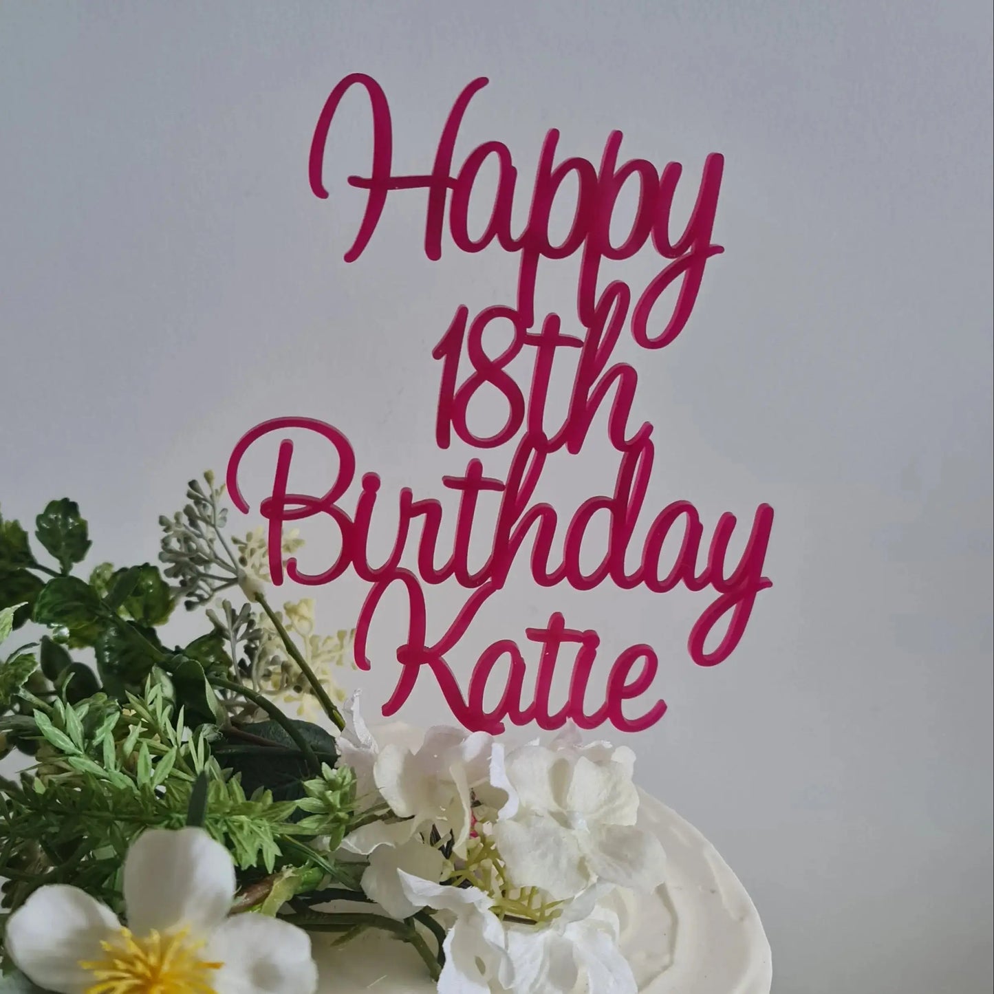 Eighteen Cake Topper – Formal or Fun 18th Birthday Topper Evermore Gifts & Favours