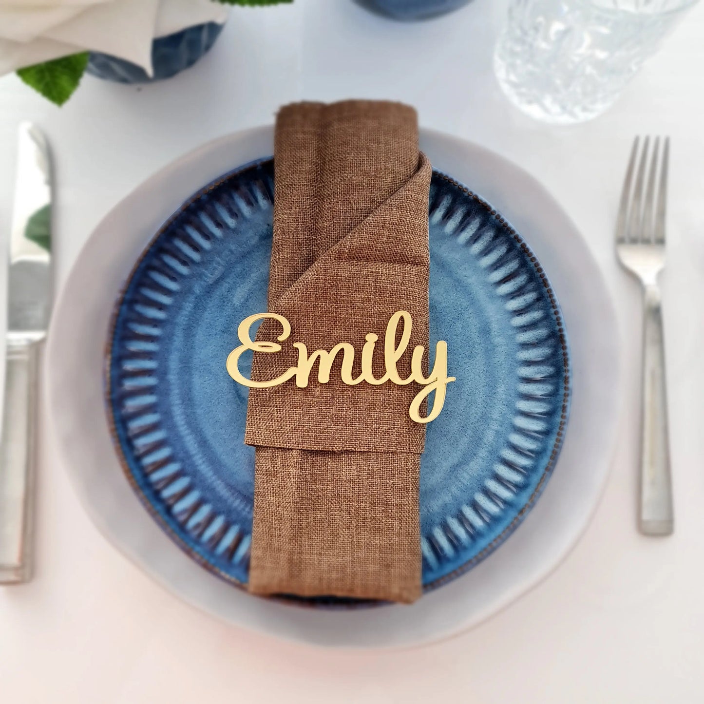 Wedding Guest Place Card Settings – Custom Cut Acrylic Name Tags Evermore Gifts & Favours