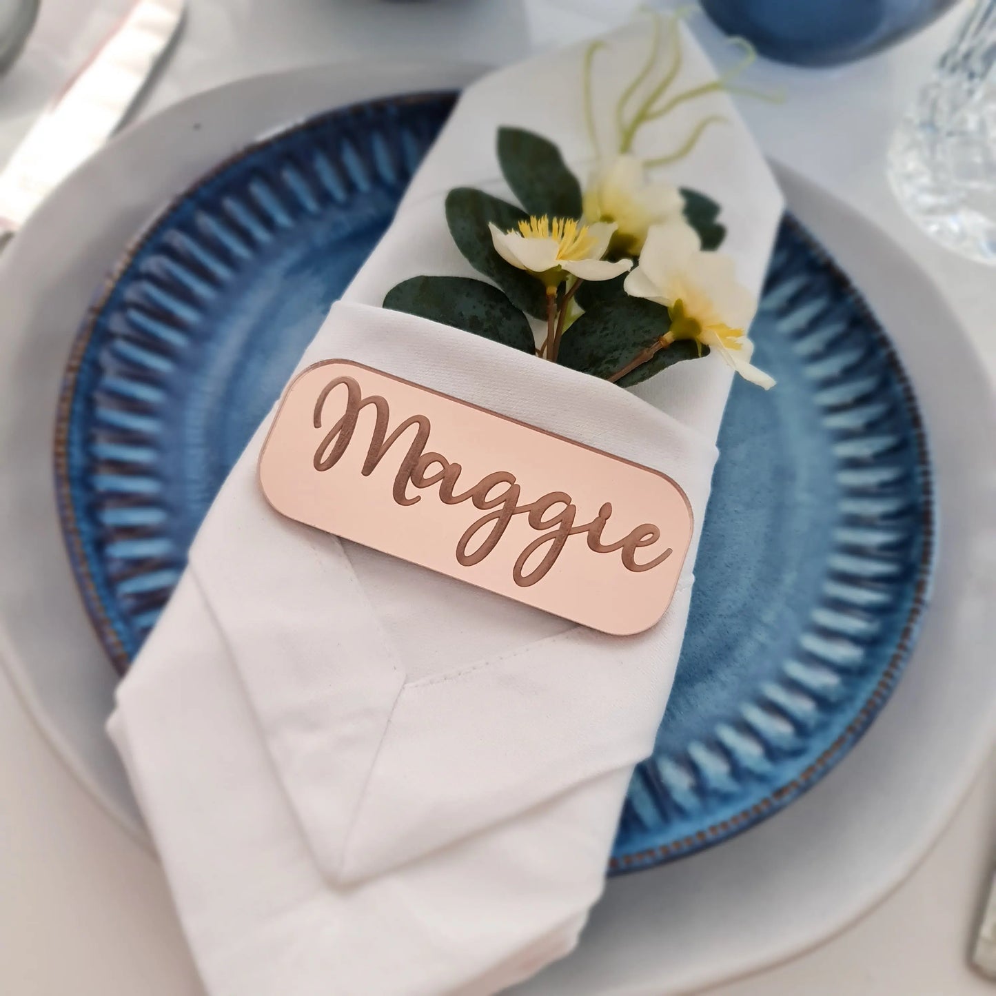 Personalised Guest Place Cards for Weddings – Elegant Table Name Settings Evermore Gifts & Favours