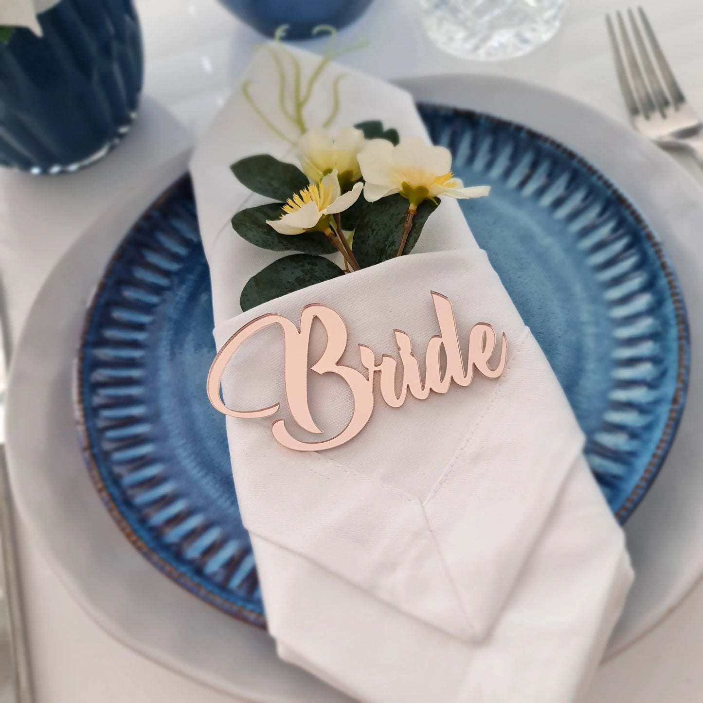 Personalised Wedding Place Name Cards – Elegant Acrylic & Timber Options Evermore Gifts & Favours