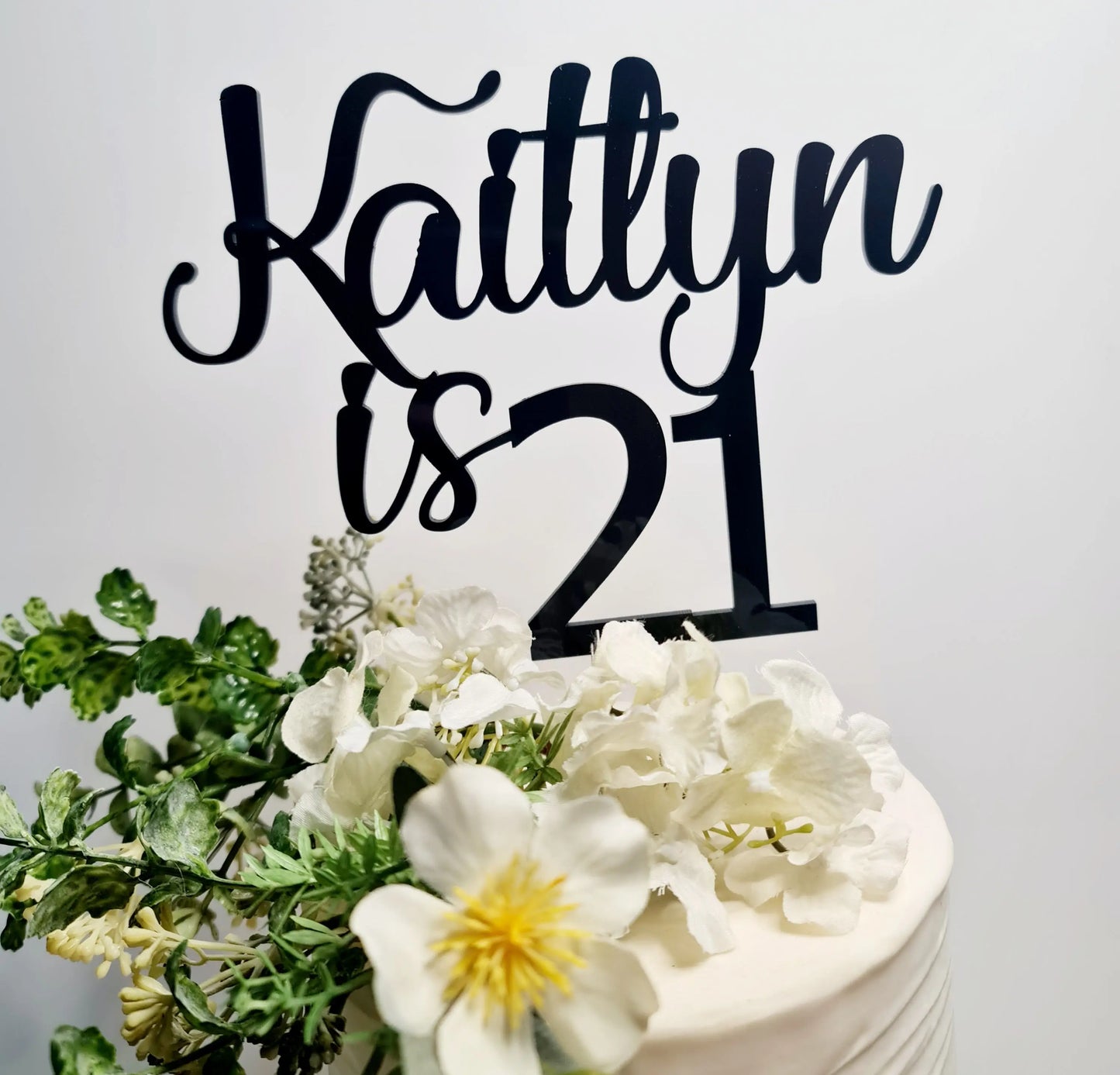 Twenty One Cake Topper – Milestone Birthday Cake Accent Evermore Gifts & Favours