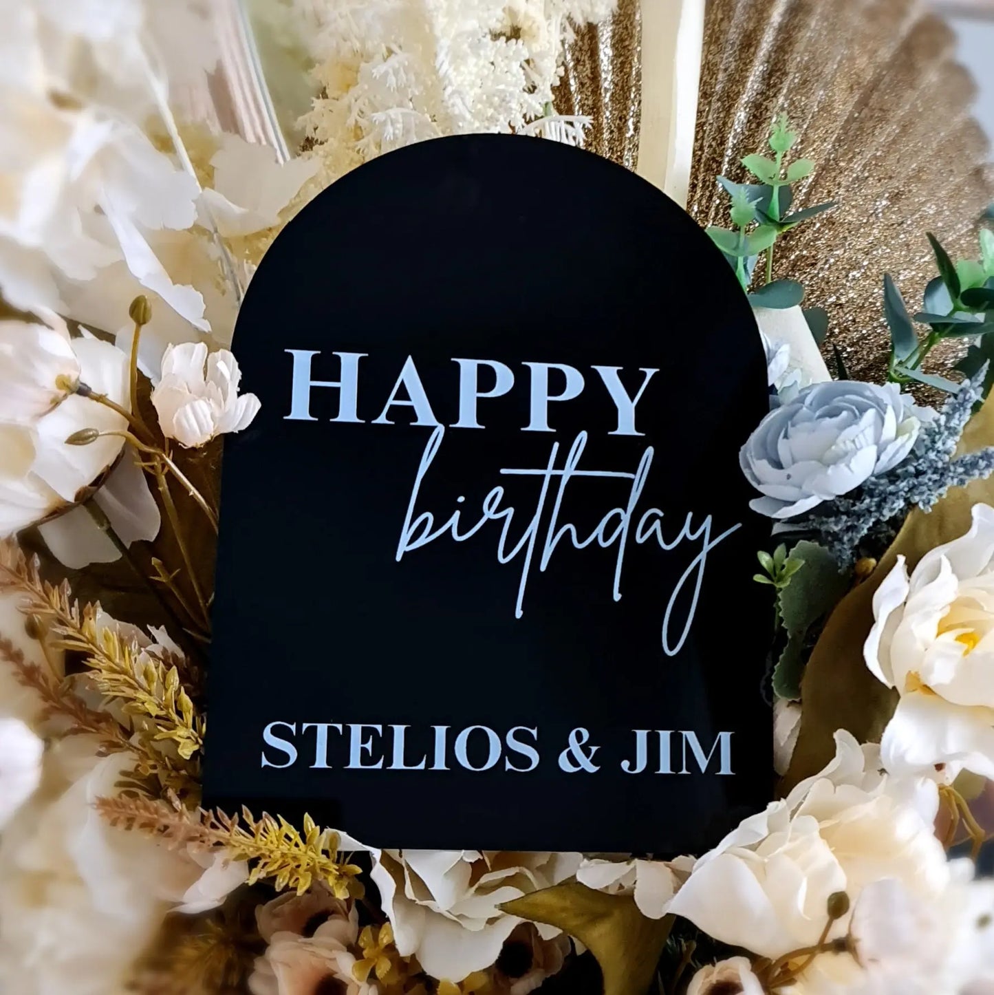 Custom Birthday Welcome Sign – UV Printed or Engraved Design Evermore Gifts & Favours