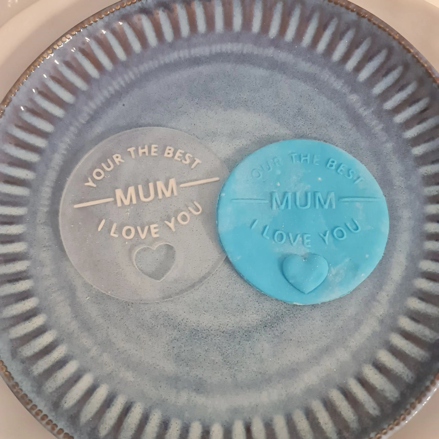 Mother’s Day Fondant Debosser – Custom Cookie Stamp with Mum Message – Perfect for Cupcakes, Cookies and Treat Boxes Evermore Gifts & Favours