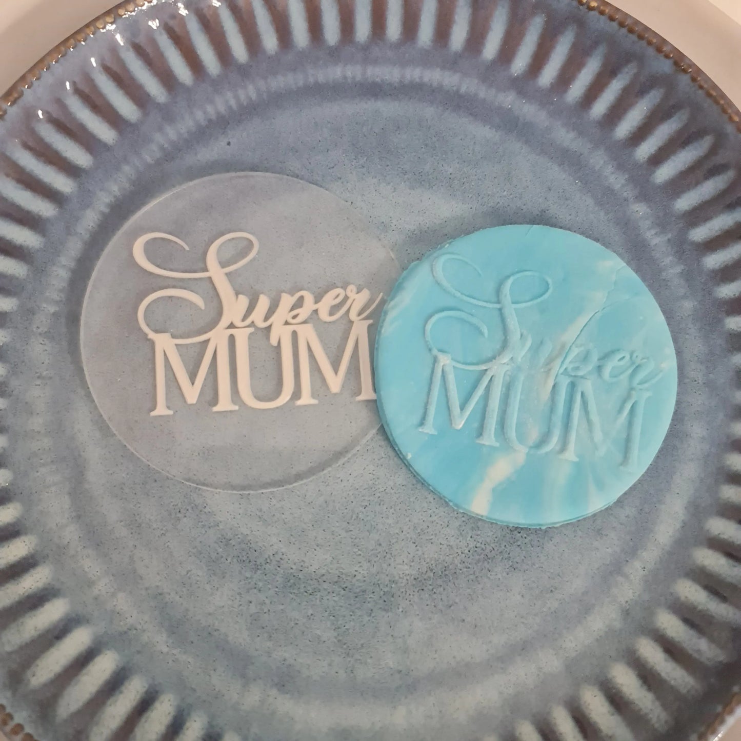 Mother’s Day Fondant Debosser – Custom Cookie Stamp with Mum Message – Perfect for Cupcakes, Cookies and Treat Boxes Evermore Gifts & Favours