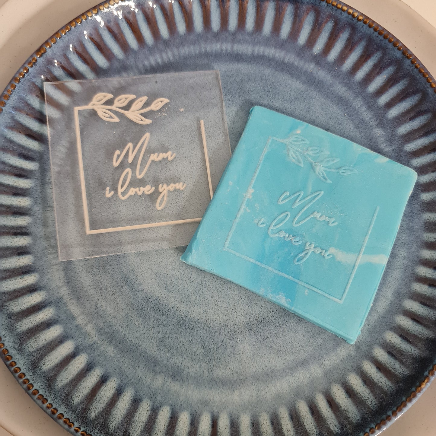 Custom Logo Fondant Debosser – Personalised Branding Stamp for Cookies, Cakes, Packaging or Edible Gift Sets