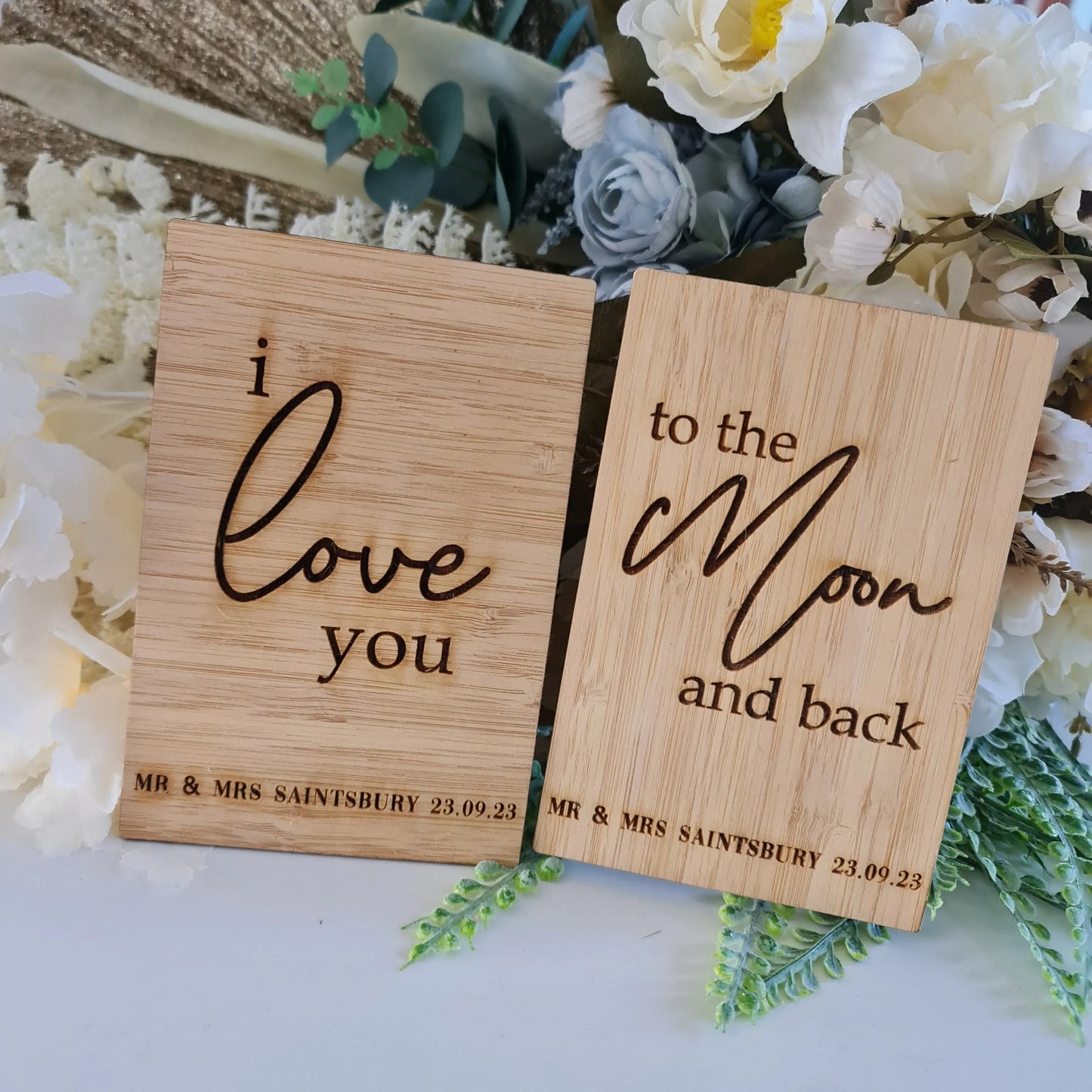 Engraved Vow Booklet Holders – Elegant Personalised Design Evermore Gifts & Favours