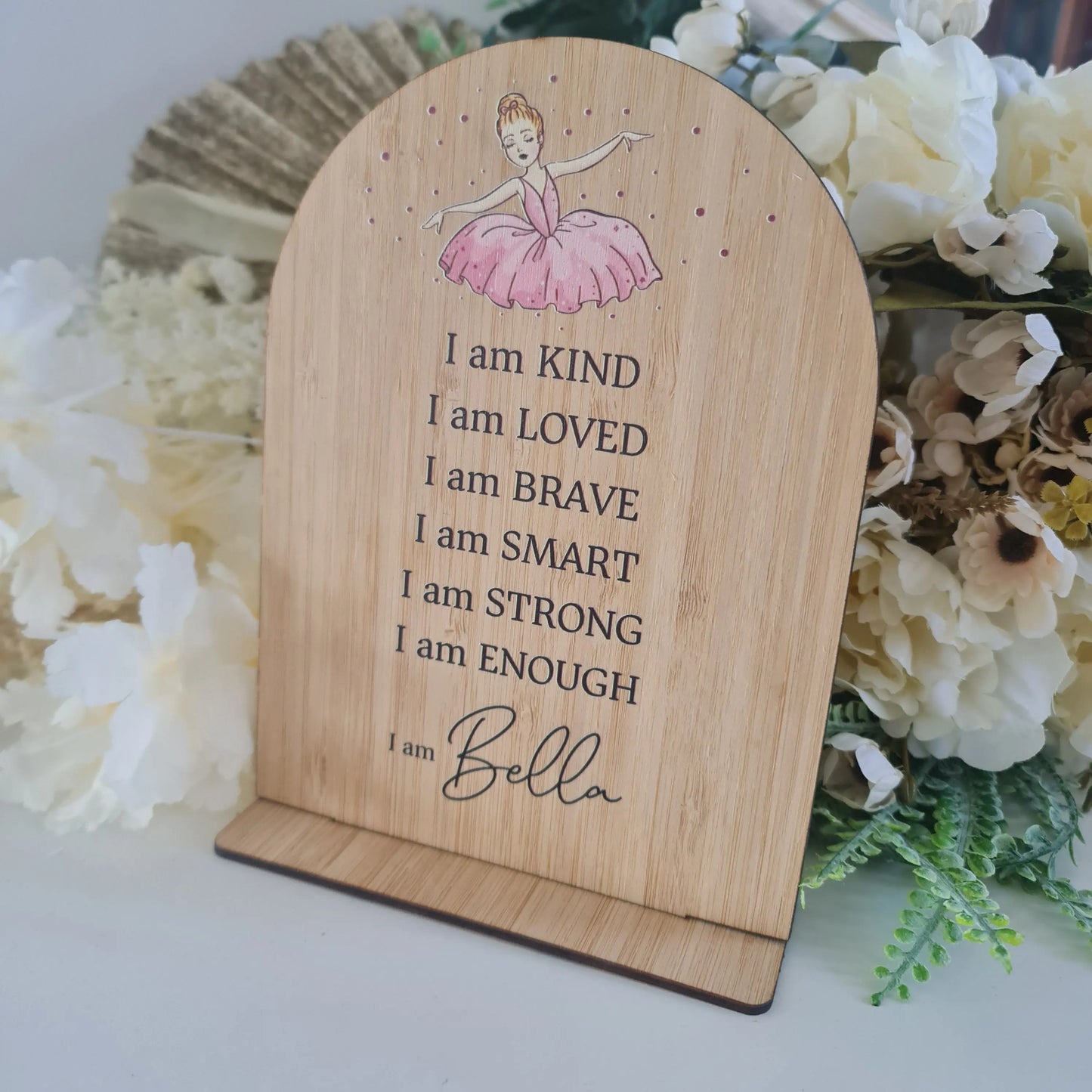 Personalised Kids Affirmation Sign – Custom Positive Message Board Evermore Gifts & Favours