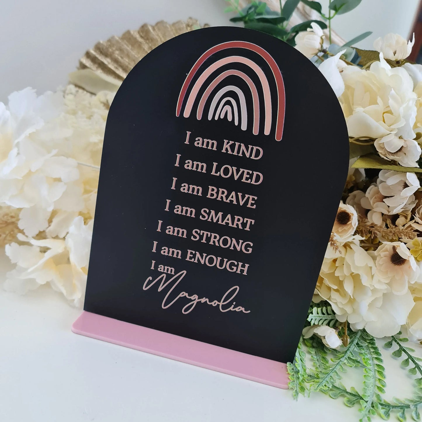 Custom Children’s Affirmation Sign – Positive Quote Wall Décor Evermore Gifts & Favours