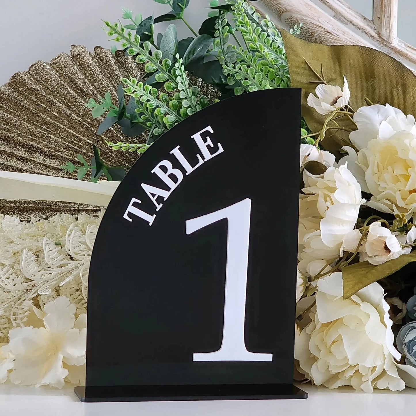 Custom Table Numbers – Available in Mirror Acrylic, Frosted or Timber Evermore Gifts & Favours