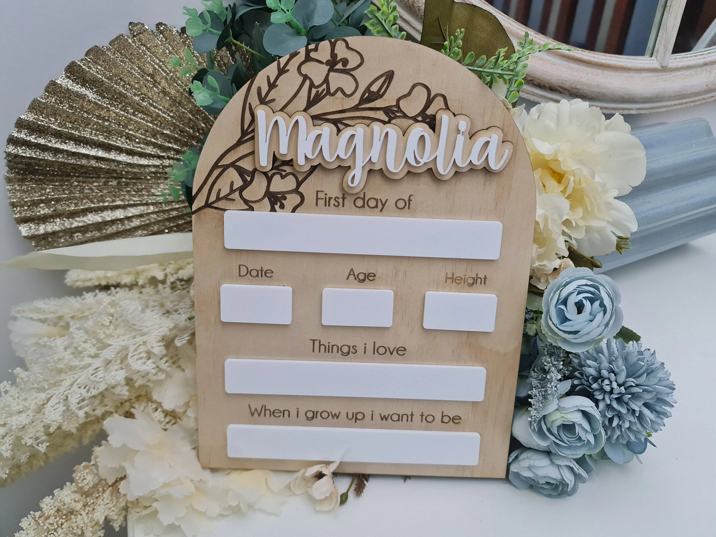 Laser Etched Back to School Board – Photo Day Prop Evermore Gifts & Favours