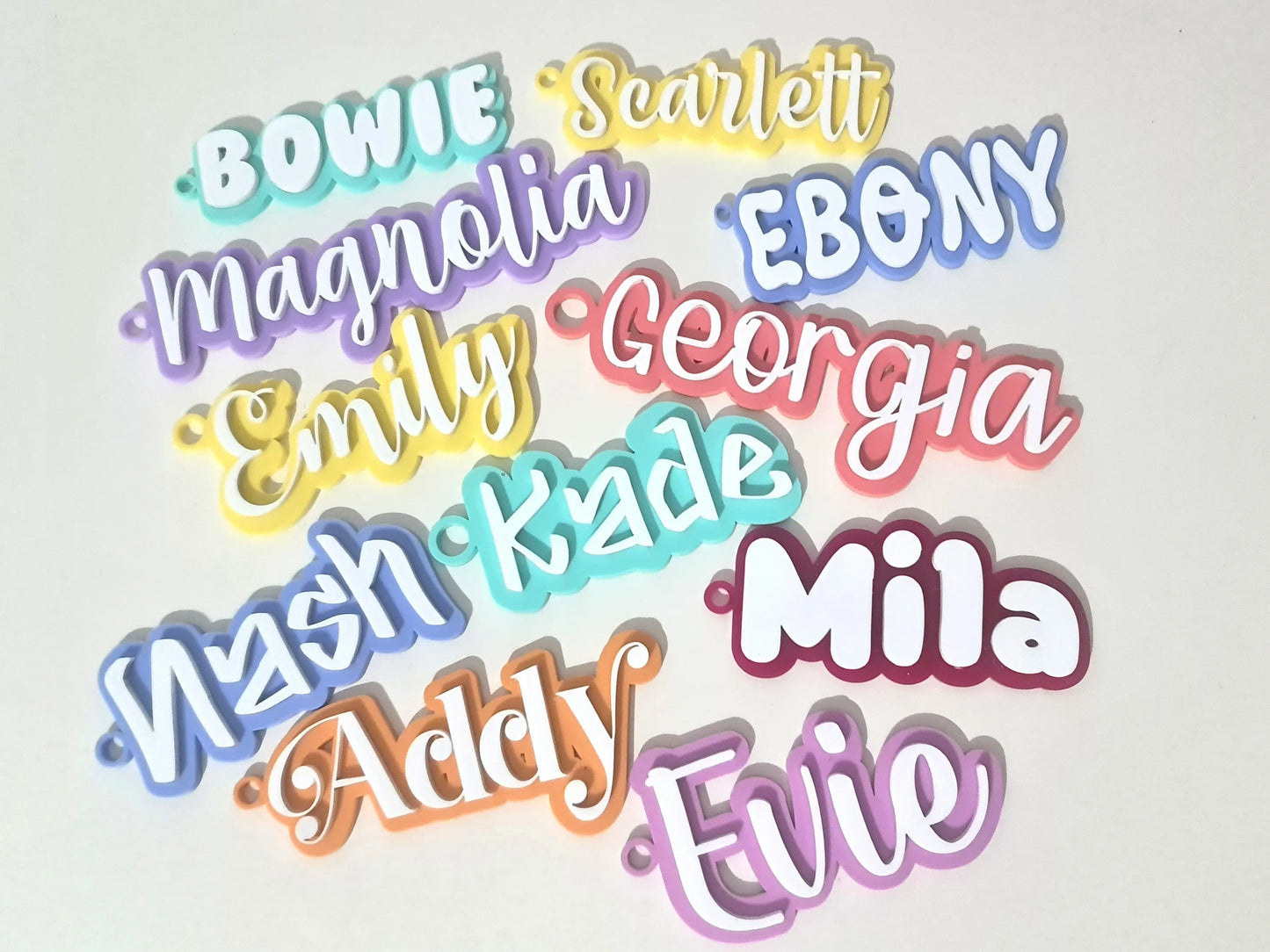 School Bag Name Tag – Custom Colours & Fonts Available Evermore Gifts & Favours