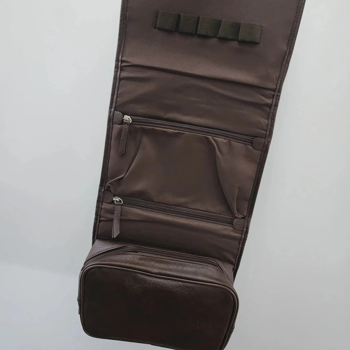 Personalised Father’s Day PU Leather Toiletry Bag – Custom Gift for Dad Evermore Gifts & Favours