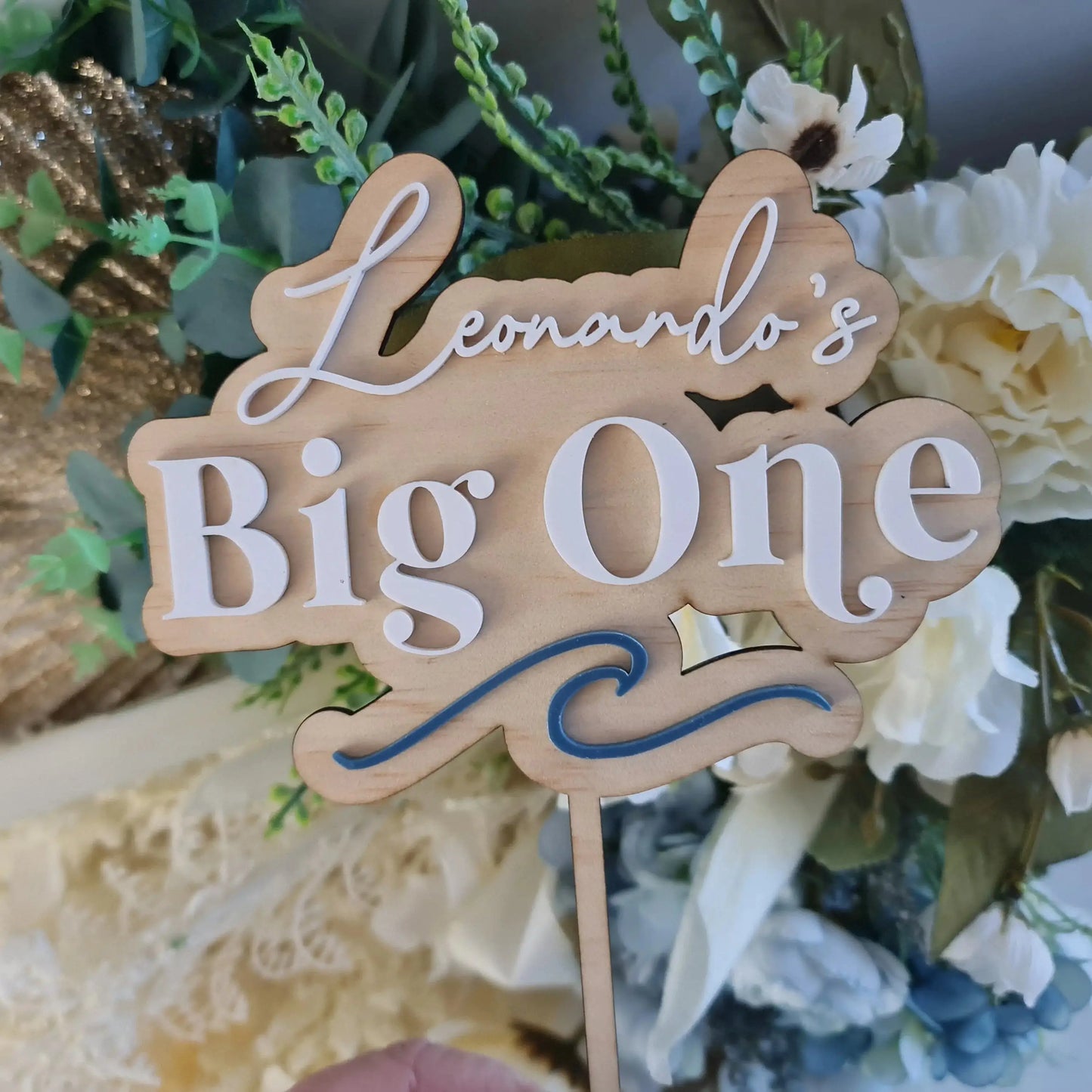 Custom Phrase Cake Topper – Double Layer Acrylic with Any Text Evermore Gifts & Favours
