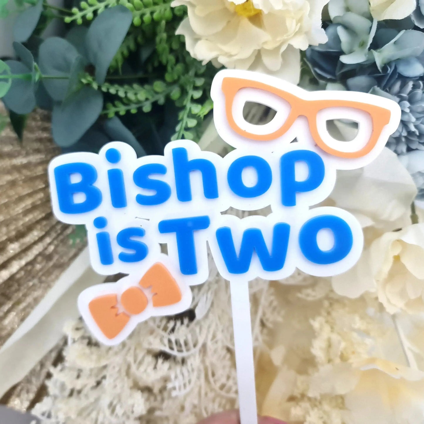 Themed Birthday Cake Topper – Bright Double Layer Statement Piece Evermore Gifts & Favours