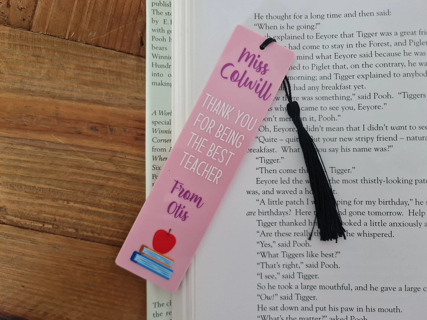 Custom Teacher Gift Bookmark – Printed Acrylic Design Evermore Gifts & Favours