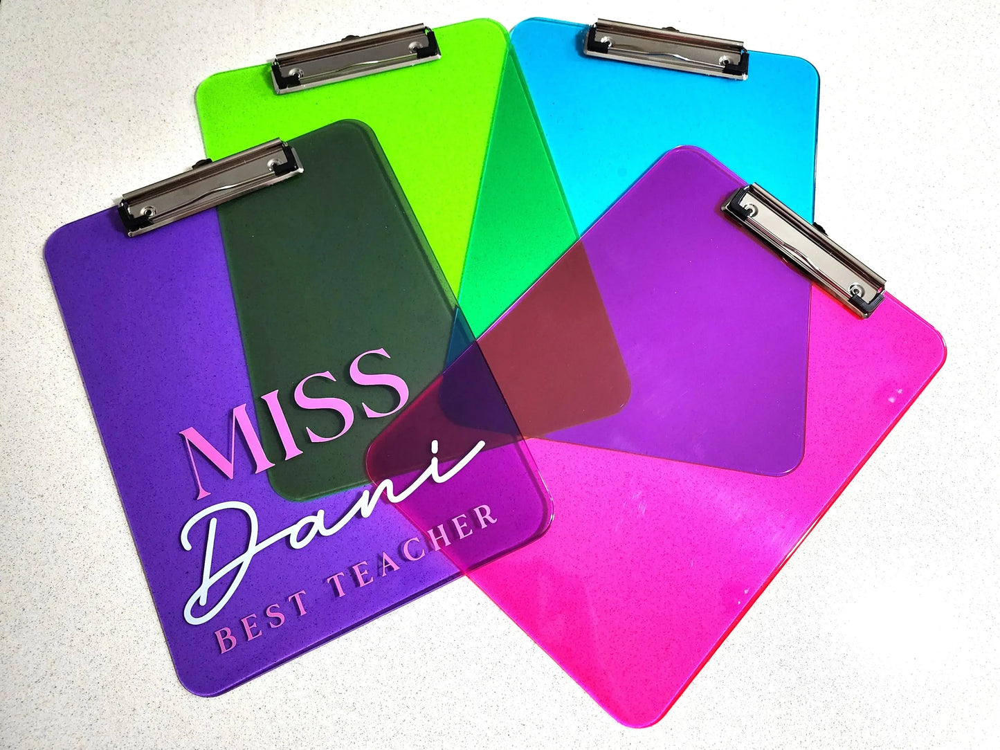 Personalised Teacher Gift Clipboard – Custom Printed Design Evermore Gifts & Favours