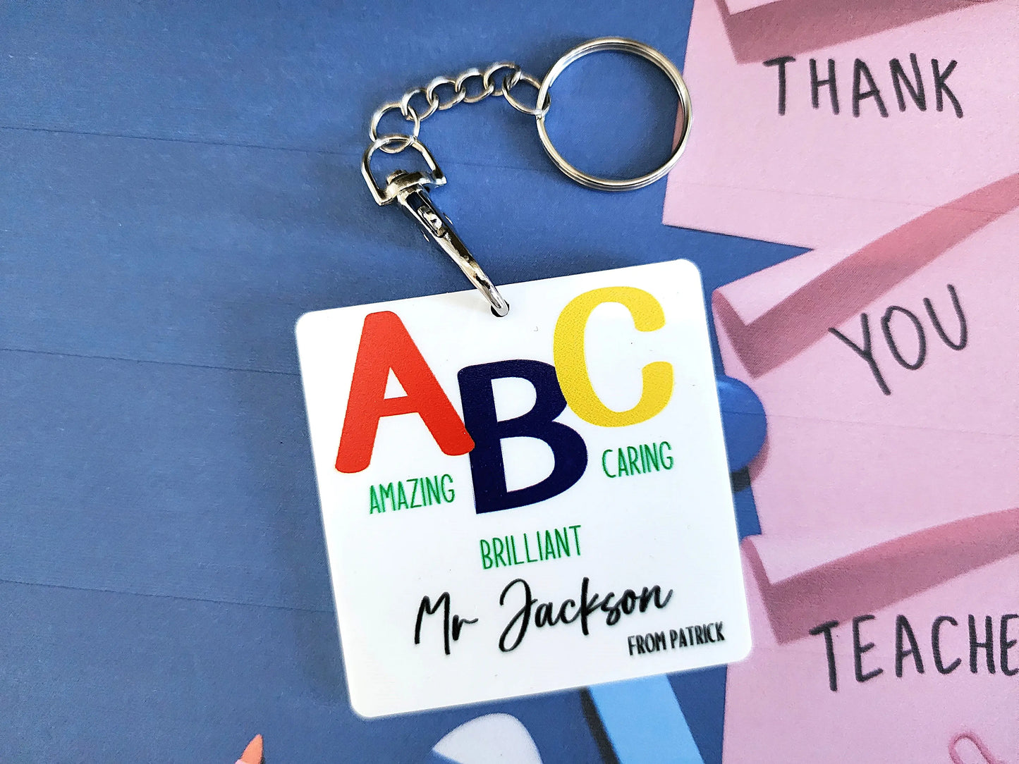 Teacher Appreciation Key Ring – Personalised Gift Idea Evermore Gifts & Favours