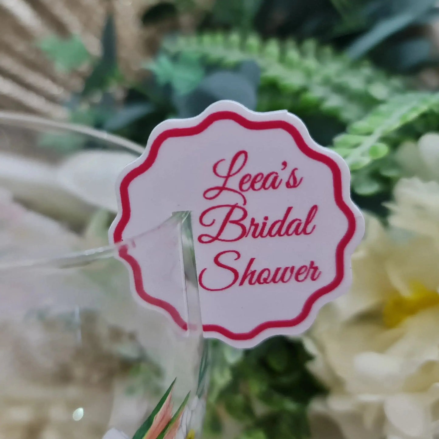 Custom Printed Wedding Drink Toppers – Stylish Acrylic Covers for Drinks Evermore Gifts & Favours
