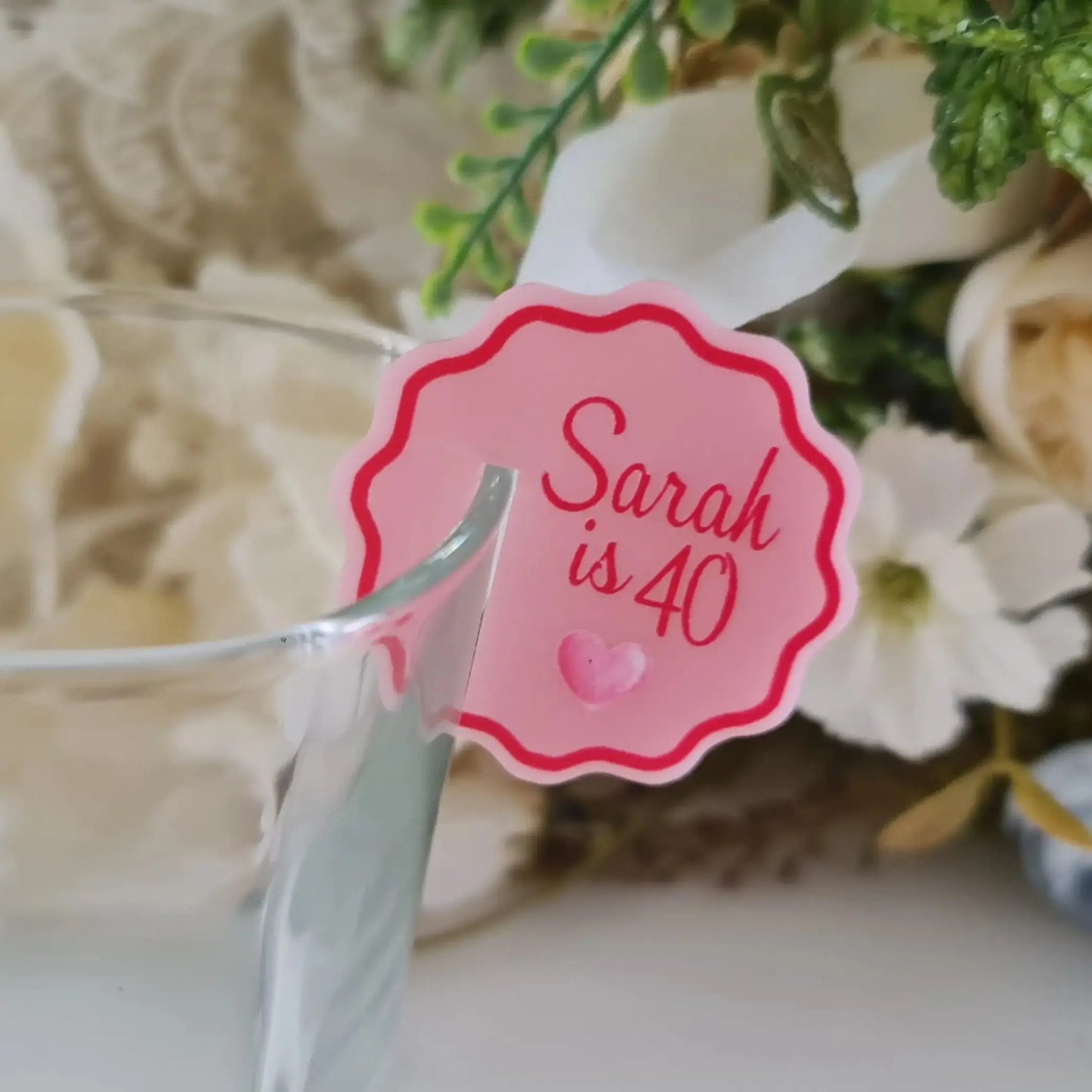Birthday Party Glass Toppers – Unique Acrylic Guest Touch Evermore Gifts & Favours