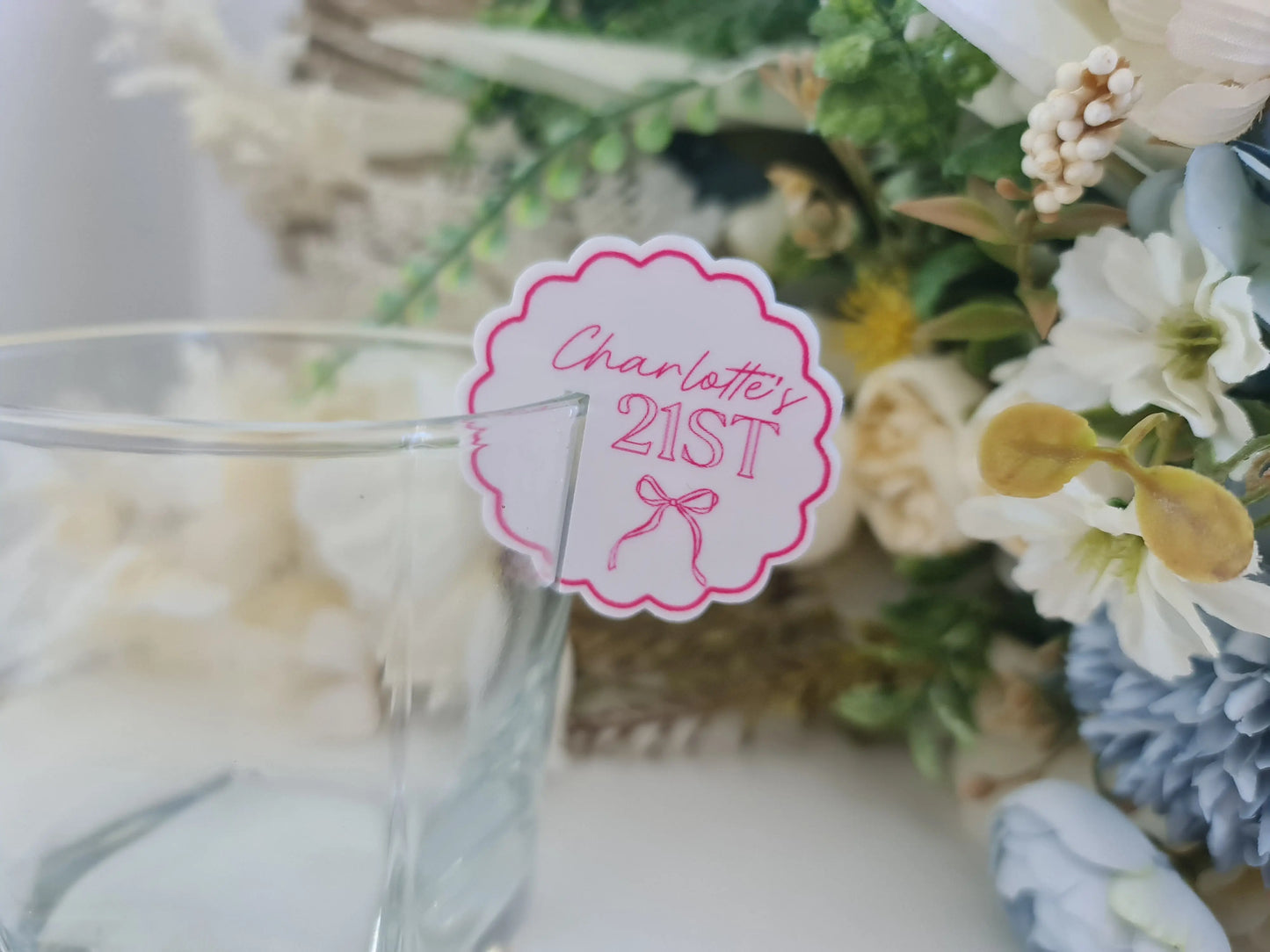 Adult Birthday Drink Toppers – Elegant or Humorous Party Toppers Evermore Gifts & Favours