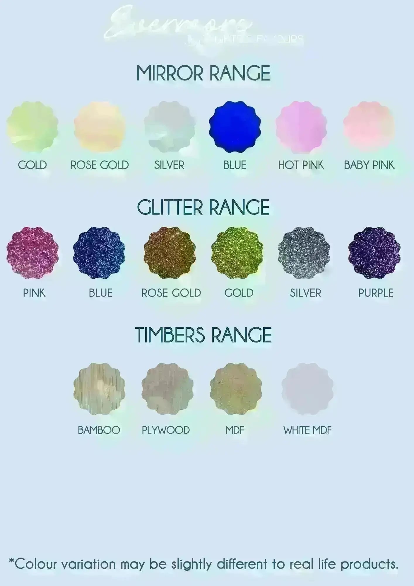 Personalised Glow Sticker Holders / Table Place cards Evermore Gifts & Favours