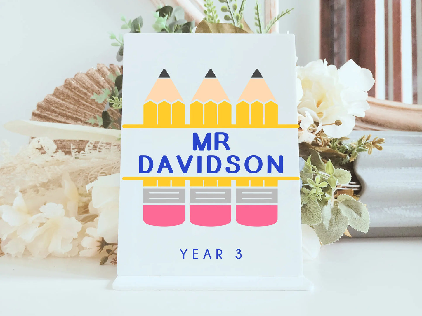 Teacher Appreciation Desk Sign – Custom Personalised Gift Evermore Gifts & Favours