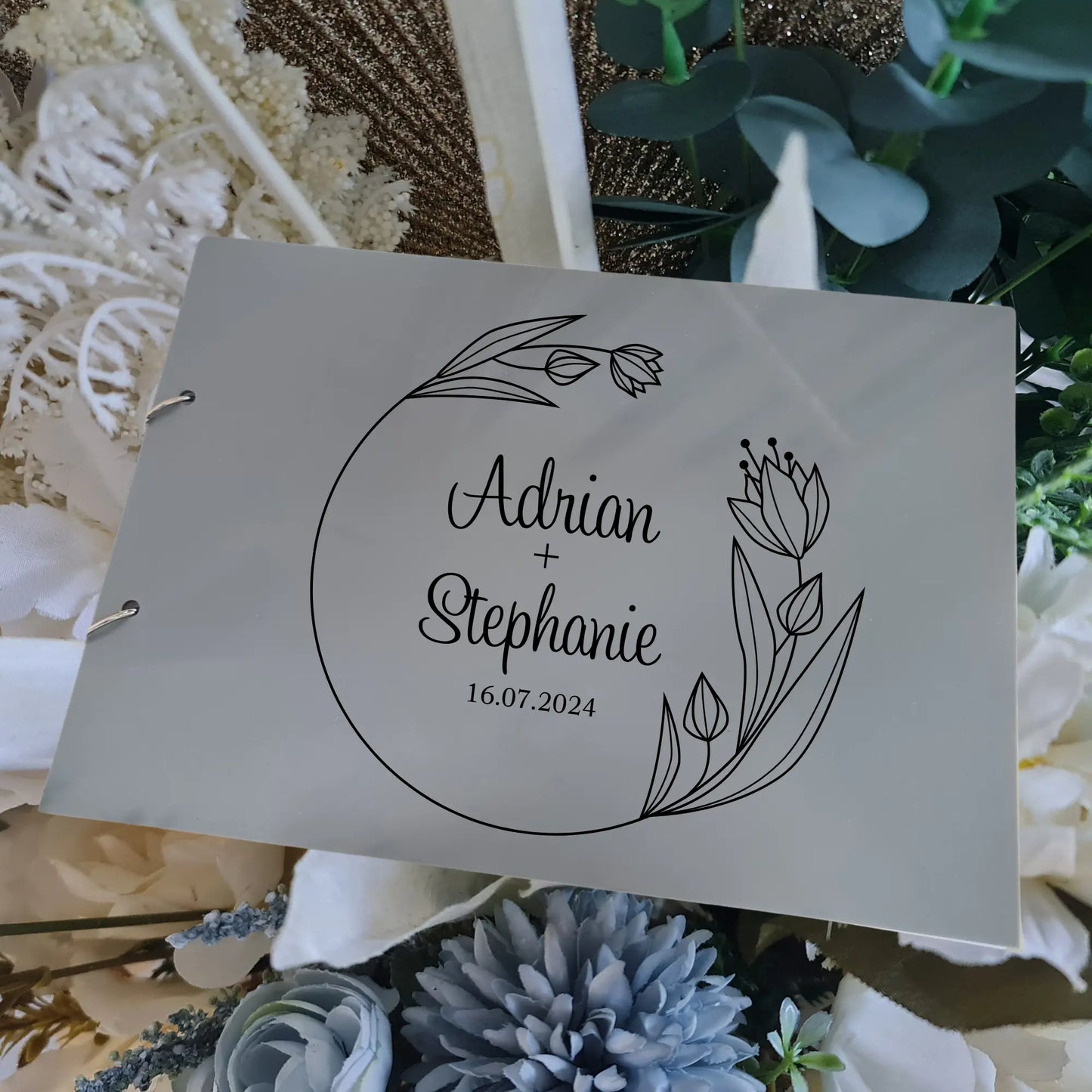 Personalised Wedding Guest Book – Custom Acrylic or Timber Design Evermore Gifts & Favours