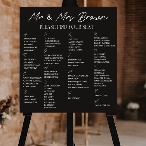 Luxury Acrylic Seating Chart for Weddings – Custom Layouts Included